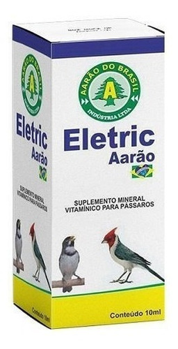 Eletrolíticos (soro) Eletric Aarão Do Brasil Frasco 10 Ml - Aarão - Mudas De Pena E Bico