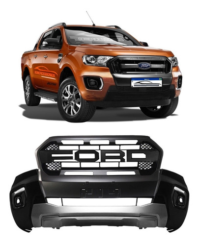 Transformação Parachoque Ford Ranger Para Wildtrak 2021 2022