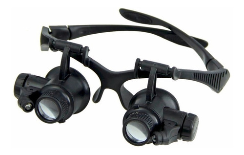 Imagen 2 de 6 de Lentes Lupa 20x Zoom Luz Led Reparación Joyero Electrónica