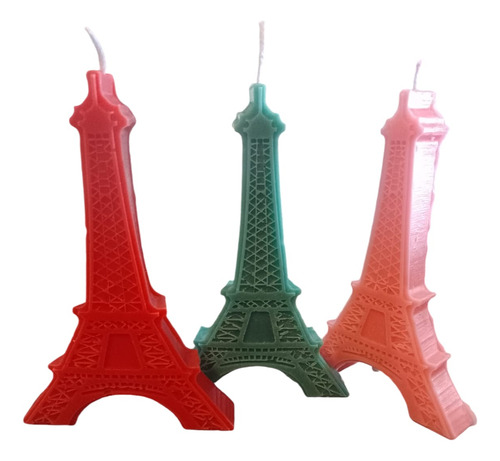 Recuerdo Xv Años, Vela Aromática, Torre Eiffel 20 Pzs