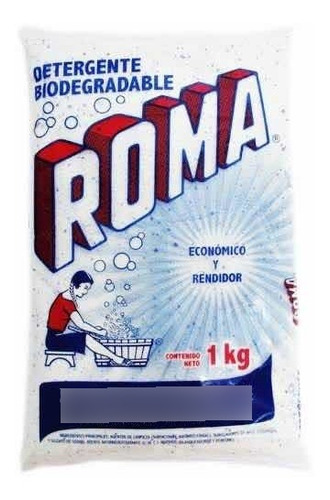 Caja De Detergente Roma En 10 Bolsas De 1 Kilo Cada Una
