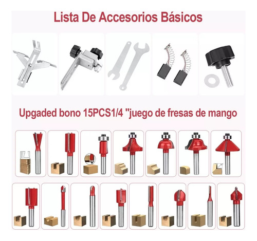 Tupia Manual Laminadora Profissional Com Jogo Fresas 15 Pçs