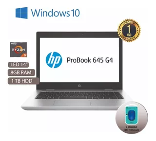 Laptop Empresarial Hp Probook 645 G4 Ryzen 5 2500u, 8gb, 1tb