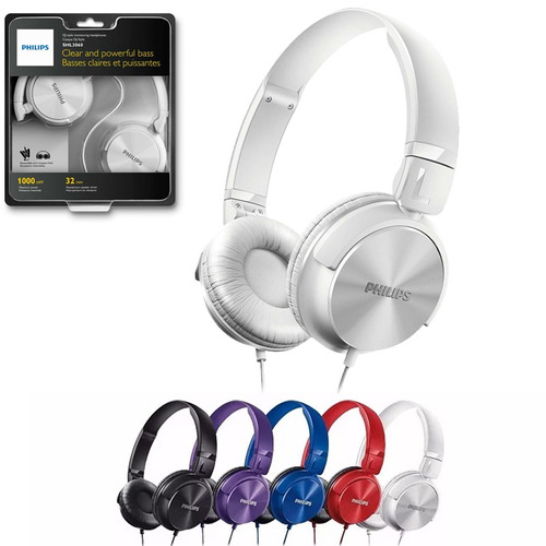 Auricular Philips Shl3060 Tipo Dj Graves Potentes Colores