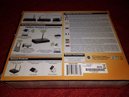Router Inalámbrico Trendnet 150 Mbps Impecable