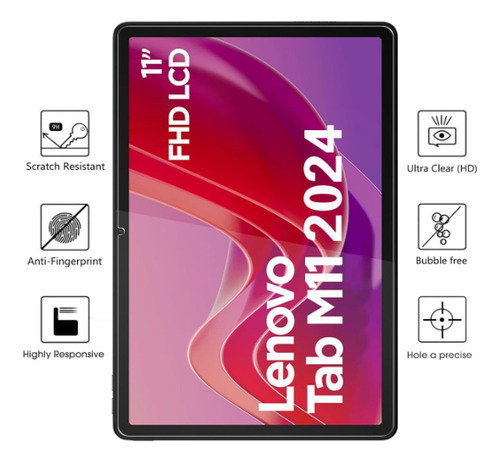 Teknet Mica Cristal Para Lenovo Tab M11 Tb330 De 11 Pulgadas