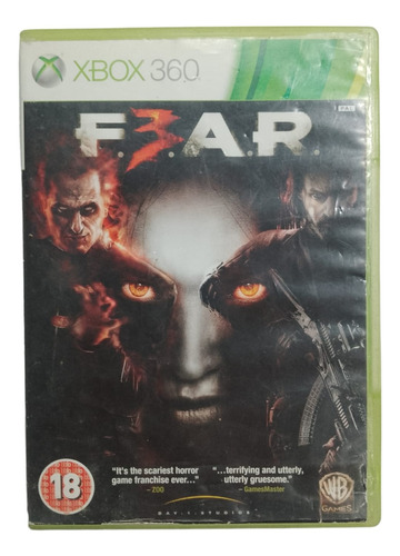 Fear 3 F.3.a.r. - Juego Original Para Xbox 360 Ntsc