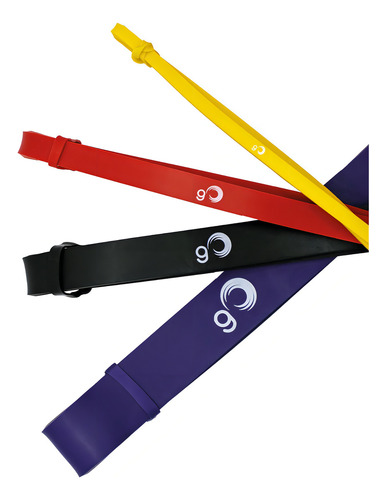 Set De 4 Ligas De Resistencia Go Plus Fitness Loop Unisex Mult Color Multicolor