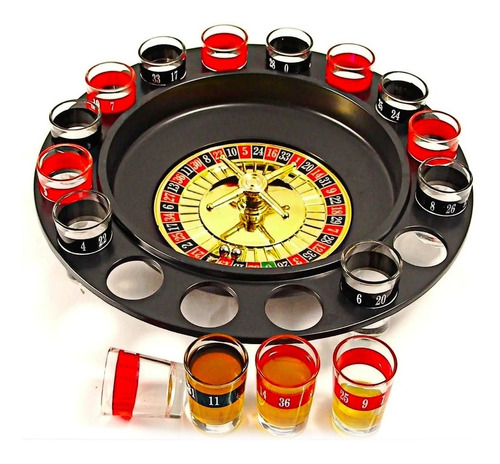 Ruleta Casino 30cm Vip Shot Tragos Copas Licor Fiesta