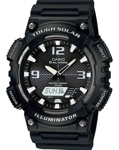 Reloj Casio Aq-s810w-1a Para Caballero Deportivo- Negro 