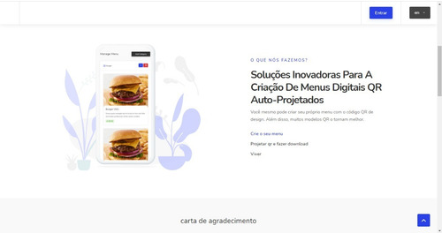 Sistema Criador De Cardápio Qr De Restaurante