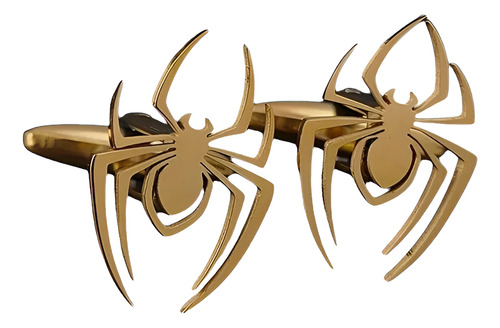 Mancuernillas Gemelos Spider Gran Calidad Araña Dorado