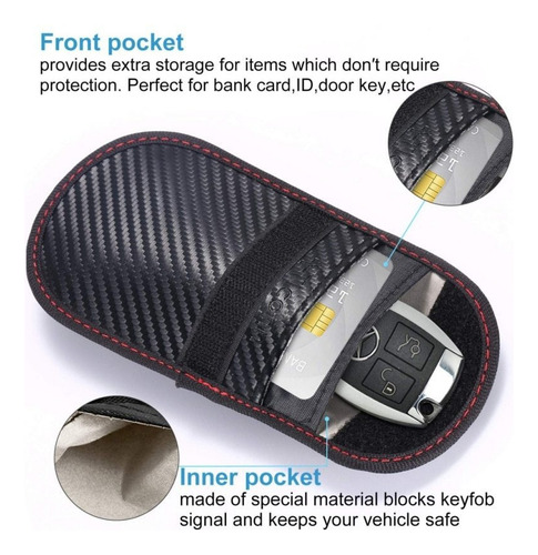Funda Para Tarjetas Faraday, Llaves De Coche, Bloqueador De