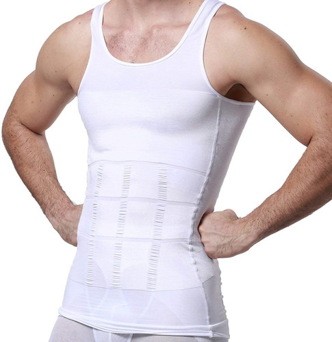 Imagen 1 de 9 de Faja De Hombre Camiseta Reductora Modeladora De Postura Gym