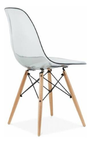 Silla Eames Transparente. Diseño. Comedor