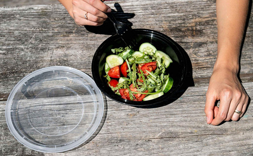 Contenedor De Preparación De Comidas Reutilizable Con Tapas