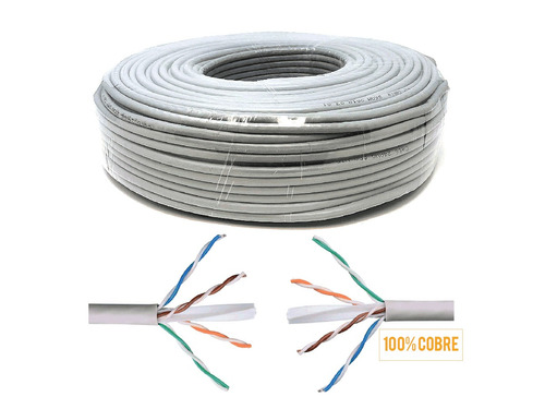 Cable Armado Internet Cctv 20m Ethernet Cat 6 Cobre 100%