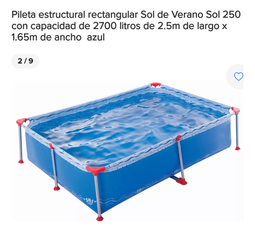 Pileta Sol De Verano Usada