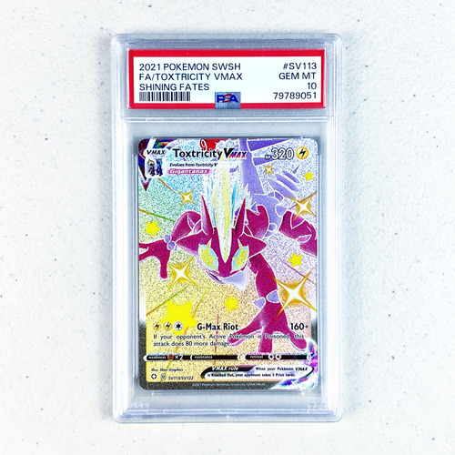 Psa 10 Toxtricity Vmax Shining Legends Cartas Pokemon Tcg