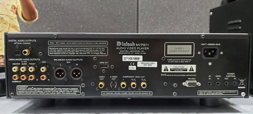 Imagem 8 de 9 de Sacd-cd-dvd Audio- Mult-player Mcintosh Mvp-871
