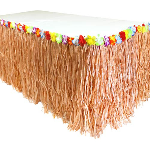 Giftexpress - Falda De Mesa Luau Libiscus De 9 Pies X29, Fal