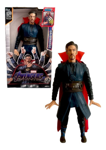 Muñeco Dr. Strange 30 Cm Avengers Articulado Con Sonidos