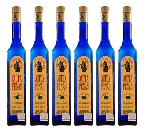 Pack De 6 Crema De Tequila Quita Penas 1 L