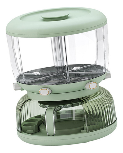 Cubo Dispensador De Arroz Y Cereales Giratorio Verde