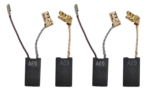 4 Pack Carbon Brushes For Gbh 7 De Gbh 7-46 De Gbh 7-45 De S