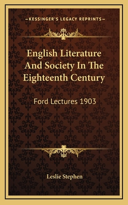 Libro English Literature And Society In The Eighteenth Ce...