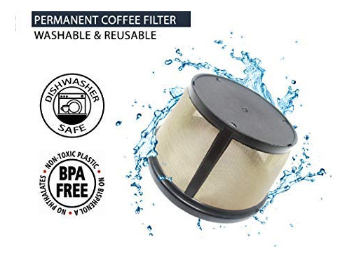 Filtro De Café Reutilizable Goldtone Brand De 8 A 12 Tazas E