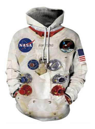 Sudadera Planeta Neil Armstrong Nasa Para Adultos