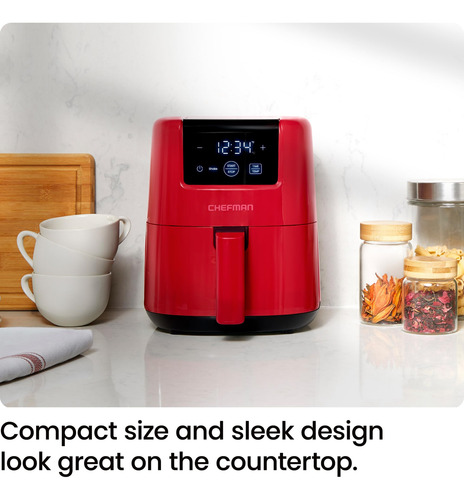 Fritadeira Air Fryer Chefman 2l Digital, Compacta, Que Econo