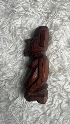 Moai Madera 20x6x6 Isla De Pascua Marrón