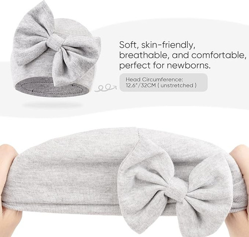 Juegos De Gorritos Turbantes + Manoplas Para Bebé Niña