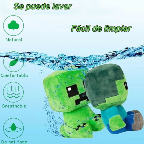 2piezas De Creeper Minecraft Calidad Superior Peluche