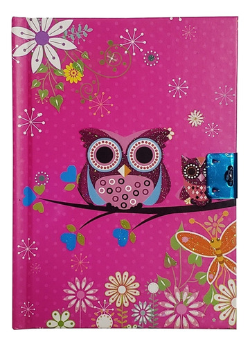 Diário Secreto Caderno Com Cadeado 15x10,5cm