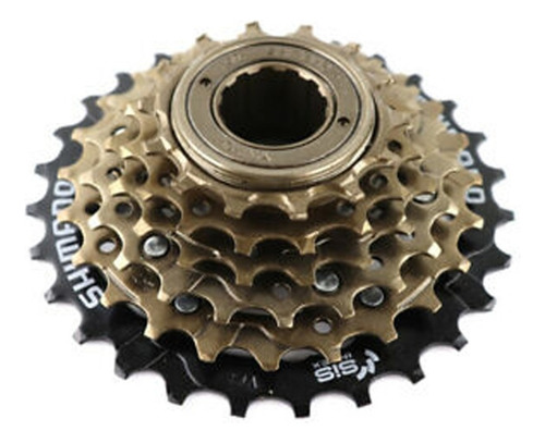 Piñón Shimano 6v Mf-tz500-6 Bicicleta Por Bicicleteria A.g. Dorado 14 28
