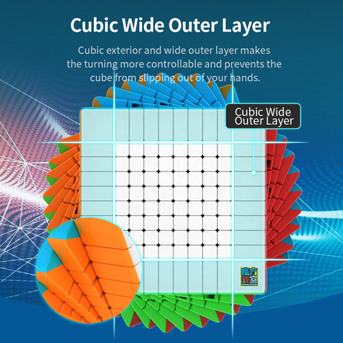 Moyu10*10*10 10-layer Stickerless Magic Cube Mental Exercise