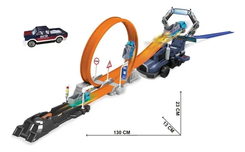 Rampa 360° Pista Extrema Con Lanzador Carreras Container