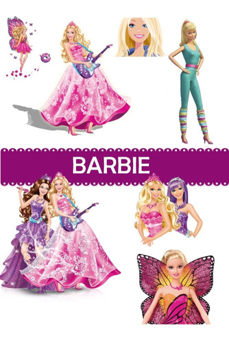 Kit Imprimible Full Barbie Mariposa Candy Bar Bolsitas