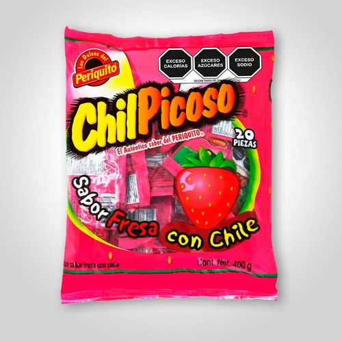 Chilpicoso Fresa 20 Piezas (400 Grs.)