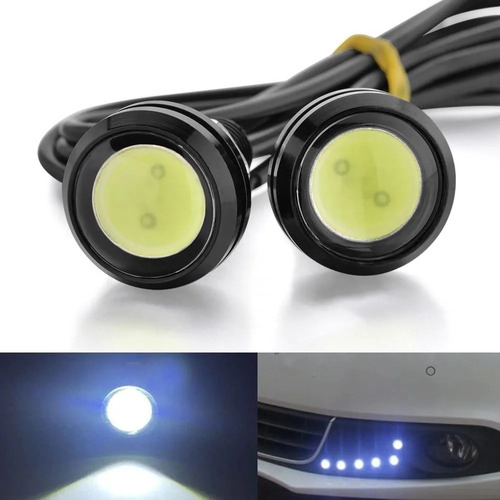 Luz Led Ojo De Aguila 18 Mm Para Moto O Carro Alta Potencia