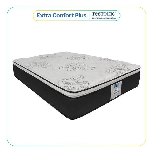 Imagen 2 de 7 de Colchon King Size Restonic Extra Confort Plus 30 Cm Altura