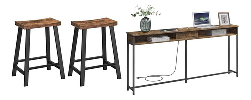 Taburetes De Bar Con Reposapiés De 59 Cm De Alto