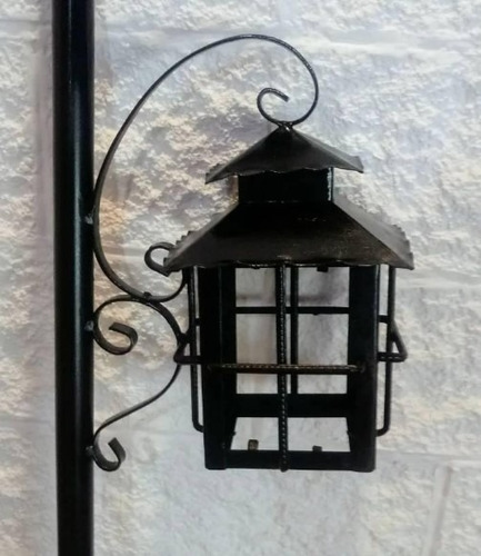 Farol Artesanal De Pie Con Columna 1,22 Mts (uno Solo)