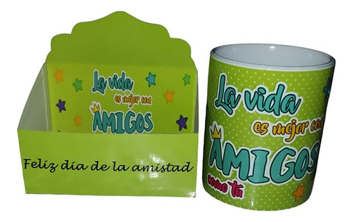 10 Tazas San Valentin Con Cajita