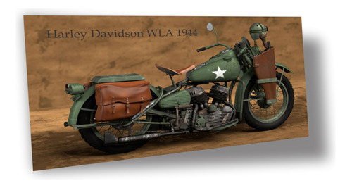 Lienzo Tela Canva Poster Moto Harley Davidson Wla 1944 50x90