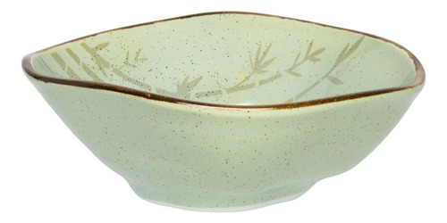 6 Tigelas Bowl Verde Ryo Bambu 500ml 18cm Oxford Porcelanas
