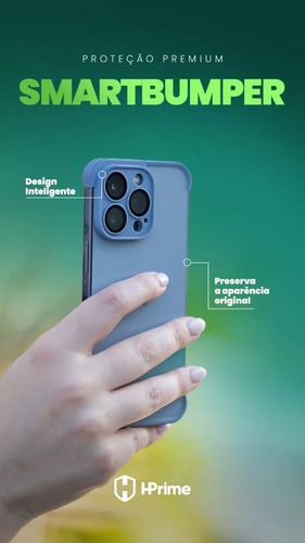 Capa Case Hprime Smartbumper Azul Para iPhone 13 Pro Max